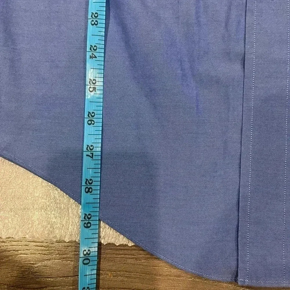 Men's Blue Dress Shirt - Picture 5 of 7